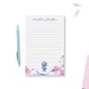 Personalized Jellyfish Notepad, Sea Creatures Stationary Set, Custom Under the Sea Memopad Stationary Size 5.5 x 8.5 Inches, 50 Sheets view 2