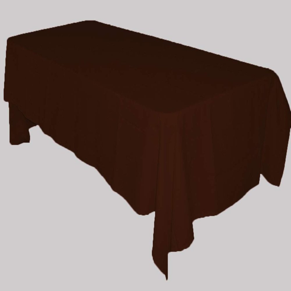 Bedding Empire 500TC Egyptian Cotton Set of 5 Piece Rectangular Shape Tablecloth for Kitchen Dining l Decoration l Parties (54 x 108 inch, Coffee)