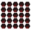 25 Pack Acrylic Mirror 3" Dark Red Hexagon .118" Thick No Adhesive Reflective Pieces Perfect for DIY Arts and Crafts School Projects Home or Office Decor Special Events by Marketing Holders view 1