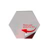25 Pack Acrylic Mirror 3" Dark Red Hexagon .118" Thick No Adhesive Reflective Pieces Perfect for DIY Arts and Crafts School Projects Home or Office Decor Special Events by Marketing Holders view 4