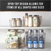 BINO | Plastic Bins, Large - 2 Pack | THE LUCID COLLECTION | Multi-Use| Built-In Handles | BPA-Free | Clear Storage Containers | Fridge Organizer | Pantry & Home Organization view 4