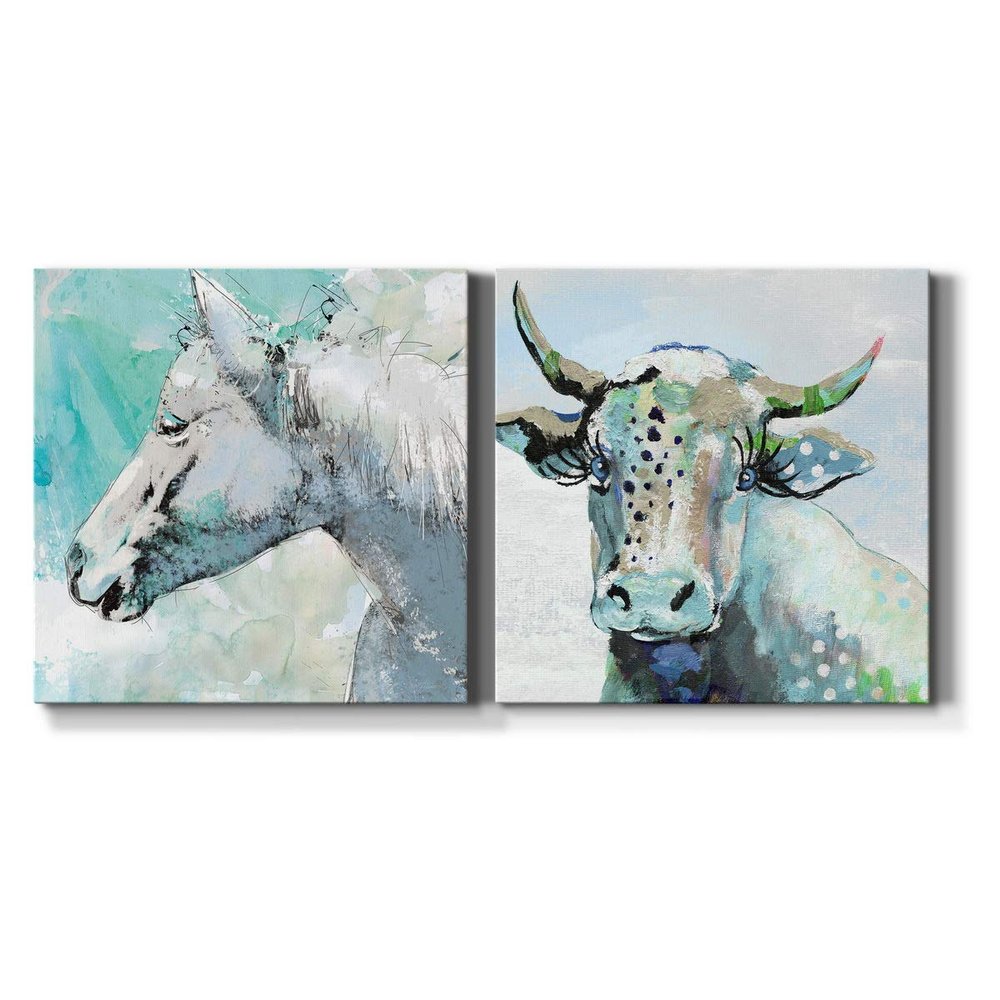 Renditions Gallery Happy Trails Wall Art, Premium Gallery Wrapped Canvas Decor, Ready to Hang, 16 in H x 16 in W, Made in America Print