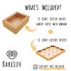 BAKELUV Brown 12 Cupcake Boxes, Cupcake Containers | 13x9.5x4, 25 Pack | 12 Cupcake Box Bulk, Cupcake Boxes 12 Count Carrier, Option to 14x10x4 Bakery Boxes with Window,  Sheet Cake Box 13x9 Inches view 2