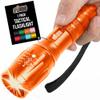 GORILLA GRIP Powerful LED Handheld Tactical Flashlight, Safety Orange view 1