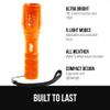 GORILLA GRIP Powerful LED Handheld Tactical Flashlight, Safety Orange view 2
