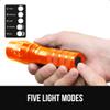 GORILLA GRIP Powerful LED Handheld Tactical Flashlight, Safety Orange view 4