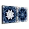 Renditions Gallery Indigo Kaleidoscope I Wall Art, Premium Gallery Wrapped Canvas Decor, Ready to Hang, 16 in H x 16 in W, Made in America Print view 2