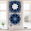 Renditions Gallery Indigo Kaleidoscope I Wall Art, Premium Gallery Wrapped Canvas Decor, Ready to Hang, 16 in H x 16 in W, Made in America Print view 3