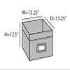 Covermates Keepsakes - Cube Storage Bin - Heavy Duty Material - ID Window - Pull Handles - Indoor Storage, Scarlett Red view 3
