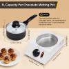Dyna-Living Chocolate Melting Pot Chocolate Melter Pot 40W Chocolate Warmer for Melting Chocolate, Chocolate Tempering Machine for Home, Electric Chocolate Fountain Machine for Chocolate Melts view 2