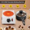 Dyna-Living Chocolate Melting Pot Chocolate Melter Pot 40W Chocolate Warmer for Melting Chocolate, Chocolate Tempering Machine for Home, Electric Chocolate Fountain Machine for Chocolate Melts view 3