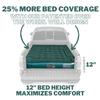 AirBedz by Pittman Outdoors - Lite Full Size Short Truck Bed Air Mattress, Green - 6-6.5' Long, with Portable DC Air Pump view 2