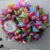 Easter Themed Mesh Wreath view 2
