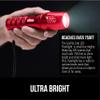 GORILLA GRIP Powerful LED Handheld Tactical Flashlight, 2 Pack, Red view 3