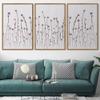 SIGNWIN 3 Piece Framed Canvas Wall Art Flower Canvas Prints Home Artwork Decoration for Living Room,Bedroom - 16"x24"x3 Panels view 3