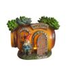 Jeco ODGD024 5.5" H Polyresin Solar LED Light Succulent House, Multi view 3