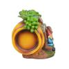 Jeco ODGD024 5.5" H Polyresin Solar LED Light Succulent House, Multi view 4