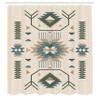 Ambesonne Southwestern Shower Curtain, Ethnic Illustration of a Zigzags Design Triangular Iconic Artwork Motifs, Cloth Fabric Bathroom Decor Set with Hooks, 69" W x 70" L, Slate Blue view 2