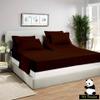 Mr Pandaa Split Top King Sheet Set for Adjustable Flex Top Mattress 100% Egyptian-Cotton, 1000-Thread-Count, Split Head Sheet Set 39" Split at Top - 28" Extra-DEEP-Pocket [King- 39" Split, Chocolate] view 2