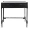 Safavieh Home Collection Filbert Black 2-Drawer Writing Desk DSK5701B view 1