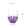 17 oz Clear Starry Sky Wine Glasses, Glass Drinking Glassware, , Purple view 4
