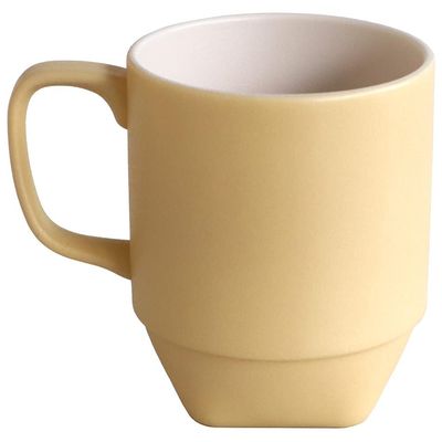Tradition Acoustic TRIBECA PLAWARE Stacking Mug, Mustard, 11.8 fl oz (320 ml)
