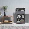 GLACER Multifunctional Floor Cabinet, Bathroom Cabinet with Removable Drawers and Adjustable Shelf for Bathroom, Living Room, Kitchen or Entryway, 24 x 12 x 43 inches (Grey) view 4