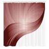Ambesonne Contemporary Shower Curtain, Spiraling Stripes with Monochrome Tones Modern Art Inspirations Abstract, Cloth Fabric Bathroom Decor Set with Hooks, 69" W x 75" L, Taupe Mauve view 2
