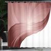 Ambesonne Contemporary Shower Curtain, Spiraling Stripes with Monochrome Tones Modern Art Inspirations Abstract, Cloth Fabric Bathroom Decor Set with Hooks, 69" W x 75" L, Taupe Mauve view 3