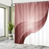 Ambesonne Contemporary Shower Curtain, Spiraling Stripes with Monochrome Tones Modern Art Inspirations Abstract, Cloth Fabric Bathroom Decor Set with Hooks, 69" W x 75" L, Taupe Mauve view 4