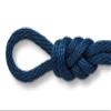 Montauk Rope 3/8" (10mm) Solid Braid Polypro Derby Rope Low Stretch Polypropylene Rope for Horse Halters, Leads, Crafts, Decorative Barriers and Outdoor Use Floats- Navy Blue - 50 Feet view 1