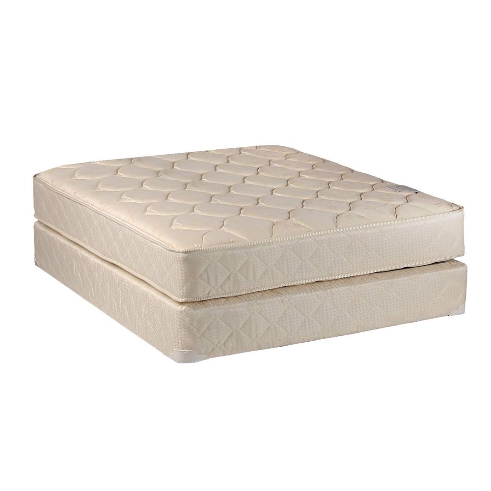 Dream Solutions USA DS USA Comfort Classic Two-Sided Mattress Set with Bed Frame Included - Gentle Firm, Orthopedic, Longlasting Comfort (Twin 39"x75"x9")