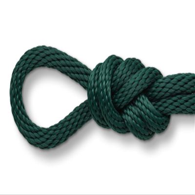 Montauk Rope 1/2" (12mm) Solid Braid Polypro Derby Rope  Low Stretch Polypropylene Rope for Horse Halters, Leads, Crafts, Decorative Barriers and Outdoor Use  Floats- Hunter Green - 250 Feet
