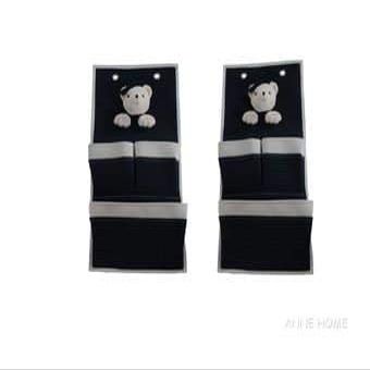 Old Modern Handicrafts AB907 Bear 3-Pocket Wall Hanger - Pack of 2