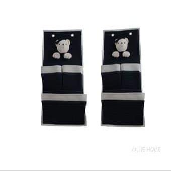 Old Modern Handicrafts AB907 Bear 3-Pocket Wall Hanger - Pack of 2