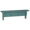 2 Foot Farmhouse Storage Shelf with Pegs, Sea Foam Green view 1