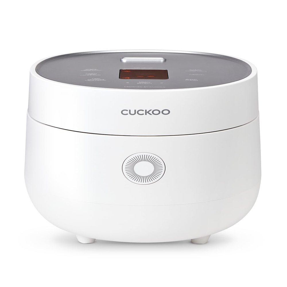 CUCKOO Micom Rice Cooker 6-Cup Uncooked / 12-Cup Cooked with Nonstick Inner Pot, Versatile Rice Maker with 9 Menu Options, Fuzzy Logic Technology, Auto Clean, Quick Rice Mode, White (CR-0675FW)