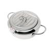 KOMONG Deep Fryer Pot (F), Japanese Tempura Small Deep Frying Pot with Fahrenheit Thermometer, 304 Stainless Steel Deep Fryer with Oil Draining Rack for Tempura chips, Fries, Fish, and Chicken view 1