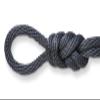 Montauk Rope 1/2" (12mm) Solid Braid Polypro Derby Rope Low Stretch Polypropylene Rope for Horse Halters, Leads, Crafts, Decorative Barriers and Outdoor Use Floats- Charcoal Gray - 250 Feet view 1