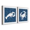 Renditions Gallery Sea Patterner Lobster Wall Art, Premium Gallery Wrapped Canvas Decor, Ready to Hang, 16 in H x 16 in W, Made in America Print view 2