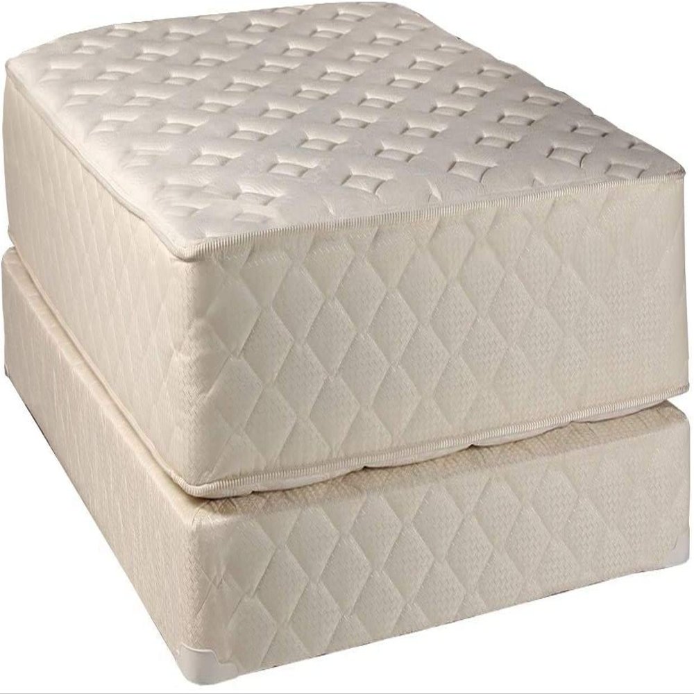 Dream Solutions USA DS USA Highlight Luxury Firm Twin Size Mattress & Box Spring Set - Fully, Assembled, Spinal Support, Innerspring Coils, Premium Edge Guards, Longlasting Comfort