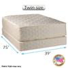 Dream Solutions USA DS USA Highlight Luxury Firm Twin Size Mattress & Box Spring Set - Fully, Assembled, Spinal Support, Innerspring Coils, Premium Edge Guards, Longlasting Comfort view 2