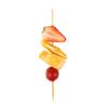 7 Inch Kebab Skewers, 100 Squared Wooden Skewers - Pointed, Sturdy, Natural Bamboo Skewer Sticks, Disposable, For Barbeques, Parties, Or Buffets view 1
