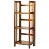 3-Shelf Folding Bookcase 14" Wide-Honey Oak view 1
