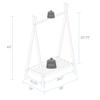 Casual Home Teepee Coat Rack with Shelf - Truffle Brown view 4