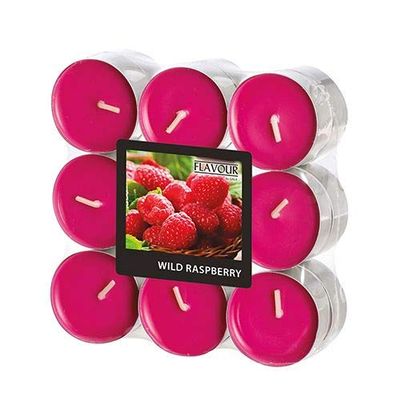 GALA Scented Tealights Raspberry18p