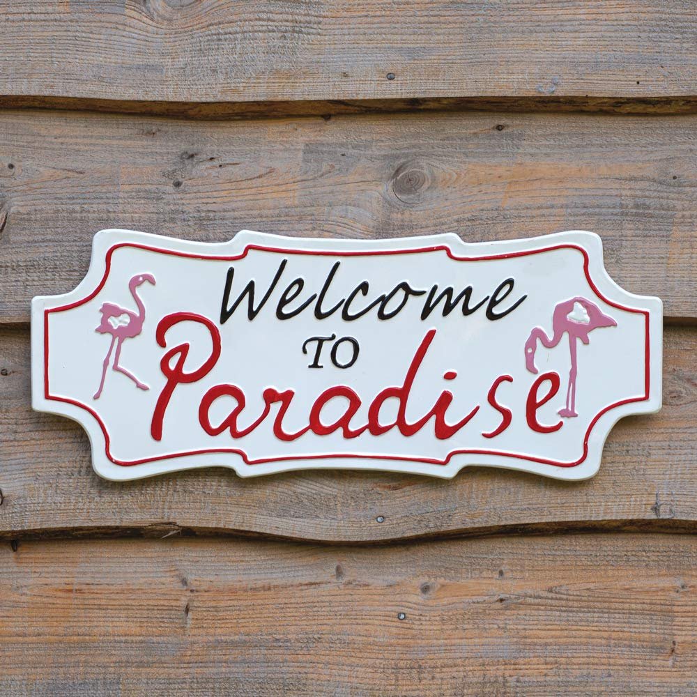 CTW Home Collection 770463 Welcome to Paradise Decorative Sign, 23.75-inch Width (1)