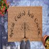 Speak Friend and Enter - Personalized Doormat - Wedding Gift - Housewarming Gift (36" x 24") view 2