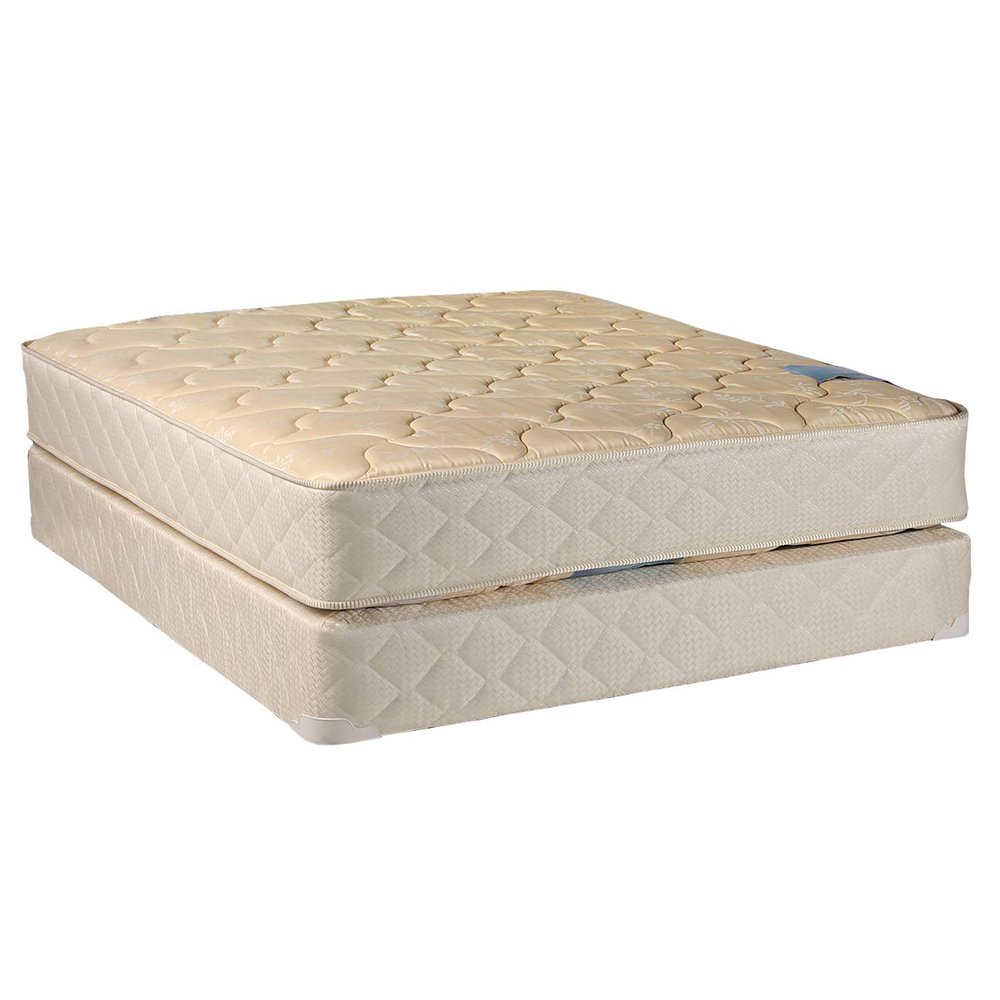 Dream Solutions USA DS USA Chiro Premier Two-Sided Gentle Firm Twin Mattress Set with Mattress Cover Protector Included (Beige) - Flippable, Sleep Support, Orthopedic, Long Lasting