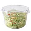 Restaurantware-LID ONLY: Met Lux Food Storage Container Lid, 1 Round Marinating Container Lid - Containers Sold Separately, With Date Indicator, Clear Plastic Lid, Dishwashable, Freezable view 2